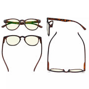 eyekeeper.com 5 Pack Round Chic Blue Light Filter Reading Glasses UVR060 Eyeglasses White Smoke 5 Pairs Mix / without magnification,5 Pairs Mix / +0.75,5 Pairs Mix / +1.00,5 Pairs Mix / +1.25,5 Pairs Mix / +1.50,5 Pairs Mix / +2.50,5 Pairs Mix / +3.00,5 Pairs Mix / +4.00