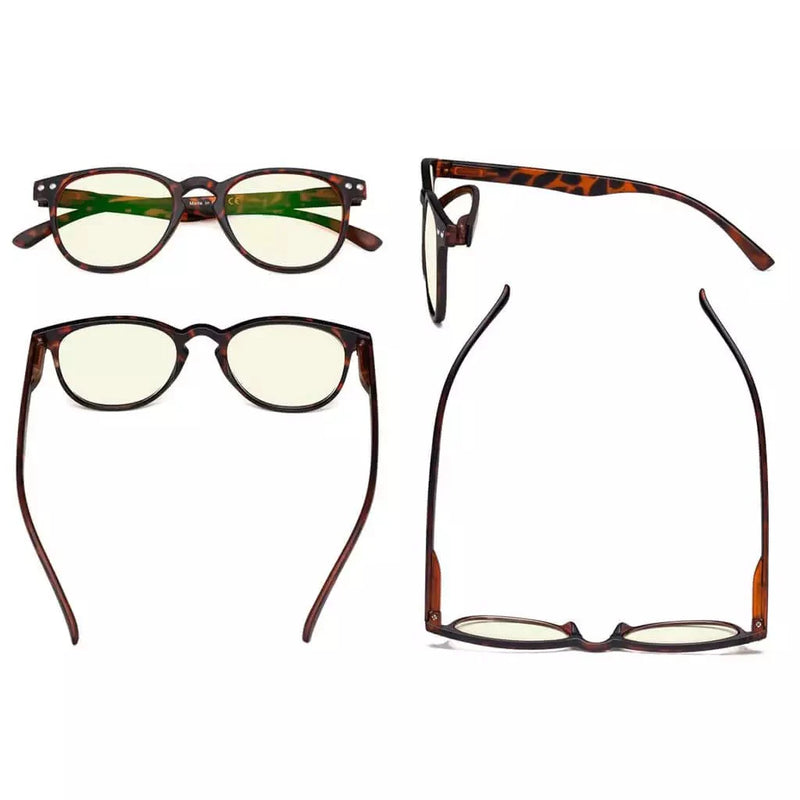 eyekeeper.com 5 Pack Round Chic Blue Light Filter Reading Glasses UVR060 Eyeglasses White Smoke 5 Pairs Mix / without magnification,5 Pairs Mix / +0.75,5 Pairs Mix / +1.00,5 Pairs Mix / +1.25,5 Pairs Mix / +1.50,5 Pairs Mix / +2.50,5 Pairs Mix / +3.00,5 Pairs Mix / +4.00