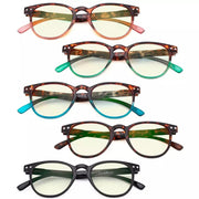 eyekeeper.com 5 Pack Round Chic Blue Light Filter Reading Glasses UVR060 Eyeglasses White Smoke 5 Pairs Mix / without magnification,5 Pairs Mix / +0.75,5 Pairs Mix / +1.00,5 Pairs Mix / +1.25,5 Pairs Mix / +1.50,5 Pairs Mix / +2.50,5 Pairs Mix / +3.00,5 Pairs Mix / +4.00