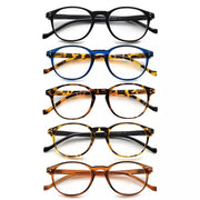 eyekeeper.com 5 Pack Round Reading Glasses Stylish Readers R9115A Eyeglasses Black 5 Pairs Mix / +0.50,5 Pairs Mix / +0.75,5 Pairs Mix / +1.00,5 Pairs Mix / +1.25,5 Pairs Mix / +1.50,5 Pairs Mix / +1.75