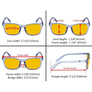 eyekeeper.com 5 Pack Stylish Blue Light Blocking Reading Glasses HP1801 Eyeglasses White Smoke 5 Pairs Mix / without magnification,5 Pairs Mix / +0.50,5 Pairs Mix / +0.75,5 Pairs Mix / +1.00,5 Pairs Mix / +1.25,5 Pairs Mix / +1.50,5 Pairs Mix / +1.75,5 Pairs Mix / +2.00,5 Pairs Mix / +2.50,5 Pairs Mix / +3.00