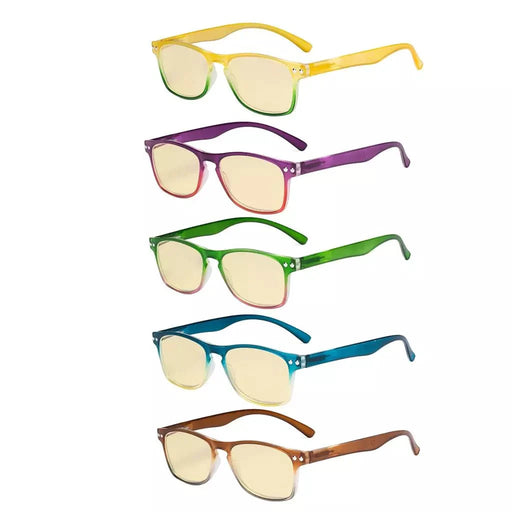 eyekeeper.com 5 Pack Stylish Blue Light Blocking Reading Glasses TM046 Eyeglasses White Smoke 5 Pairs Mix / without magnification,5 Pairs Mix / +0.50,5 Pairs Mix / +0.75,5 Pairs Mix / +1.00,5 Pairs Mix / +1.25,5 Pairs Mix / +1.50,5 Pairs Mix / +1.75,5 Pairs Mix / +2.00,5 Pairs Mix / +2.25,5 Pairs Mix / +2.50