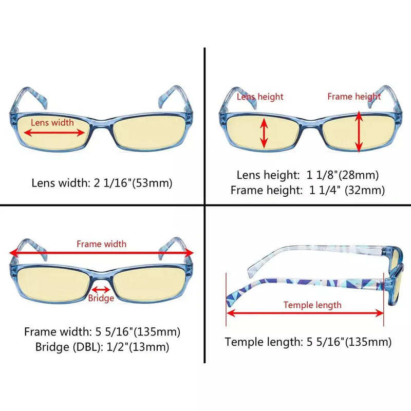 eyekeeper.com 5 Pack Stylish Blue Light Blocking Reading Glasses TMCGT1803 Eyeglasses White Smoke 5 Pairs Mix / without magnification,5 Pairs Mix / +0.50,5 Pairs Mix / +0.75,5 Pairs Mix / +1.00,5 Pairs Mix / +1.25,5 Pairs Mix / +1.50,5 Pairs Mix / +1.75,5 Pairs Mix / +2.00,5 Pairs Mix / +2.50