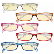 eyekeeper.com 5 Pack Stylish Blue Light Blocking Reading Glasses TMCGT1803 Eyeglasses White Smoke 5 Pairs Mix / without magnification,5 Pairs Mix / +0.50,5 Pairs Mix / +0.75,5 Pairs Mix / +1.00,5 Pairs Mix / +1.25,5 Pairs Mix / +1.50,5 Pairs Mix / +1.75,5 Pairs Mix / +2.00,5 Pairs Mix / +2.50