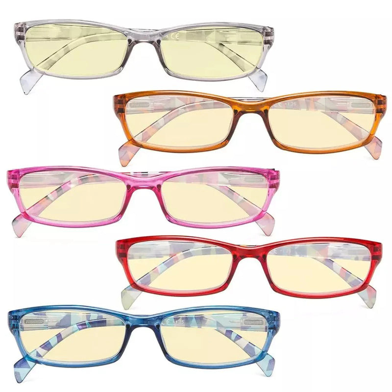 eyekeeper.com 5 Pack Stylish Blue Light Blocking Reading Glasses TMCGT1803 Eyeglasses White Smoke 5 Pairs Mix / without magnification,5 Pairs Mix / +0.50,5 Pairs Mix / +0.75,5 Pairs Mix / +1.00,5 Pairs Mix / +1.25,5 Pairs Mix / +1.50,5 Pairs Mix / +1.75,5 Pairs Mix / +2.00,5 Pairs Mix / +2.50