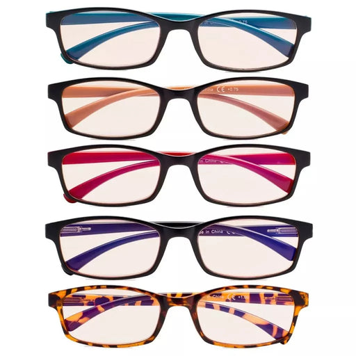 eyekeeper.com 5 Pack Stylish Blue Light Filter Computer Reading Glasses CG177 Eyeglasses White Smoke 5 Pairs Mix / without magnification,5 Pairs Mix / +0.50,5 Pairs Mix / +0.75,5 Pairs Mix / +1.00,5 Pairs Mix / +1.25,5 Pairs Mix / +1.50,5 Pairs Mix / +1.75,5 Pairs Mix / +2.00,5 Pairs Mix / +2.25,5 Pairs Mix / +2.50,5 Pairs Mix / +2.75,5 Pairs Mix / +3.00