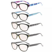 eyekeeper.com 5 Pack Stylish Blue Light Filter Reading Glasses UVR074 Eyeglasses White Smoke 5 Pairs Mix / without magnification,5 Pairs Mix / +0.50,5 Pairs Mix / +0.75,5 Pairs Mix / +1.00,5 Pairs Mix / +1.25,5 Pairs Mix / +1.50,5 Pairs Mix / +1.75,5 Pairs Mix / +2.00,5 Pairs Mix / +2.25,5 Pairs Mix / +2.50,5 Pairs Mix / +2.75
