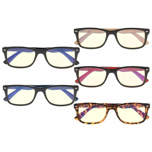 eyekeeper.com 5 Pack Stylish Blue Light Filter Reading Glasses UVR075 Eyeglasses White Smoke 5 Pairs Mix / without magnification,5 Pairs Mix / +0.50,5 Pairs Mix / +0.75,5 Pairs Mix / +1.00,5 Pairs Mix / +1.25,5 Pairs Mix / +1.50,5 Pairs Mix / +1.75,5 Pairs Mix / +2.00,5 Pairs Mix / +2.25,5 Pairs Mix / +2.50,5 Pairs Mix / +2.75,5 Pairs Mix / +3.00