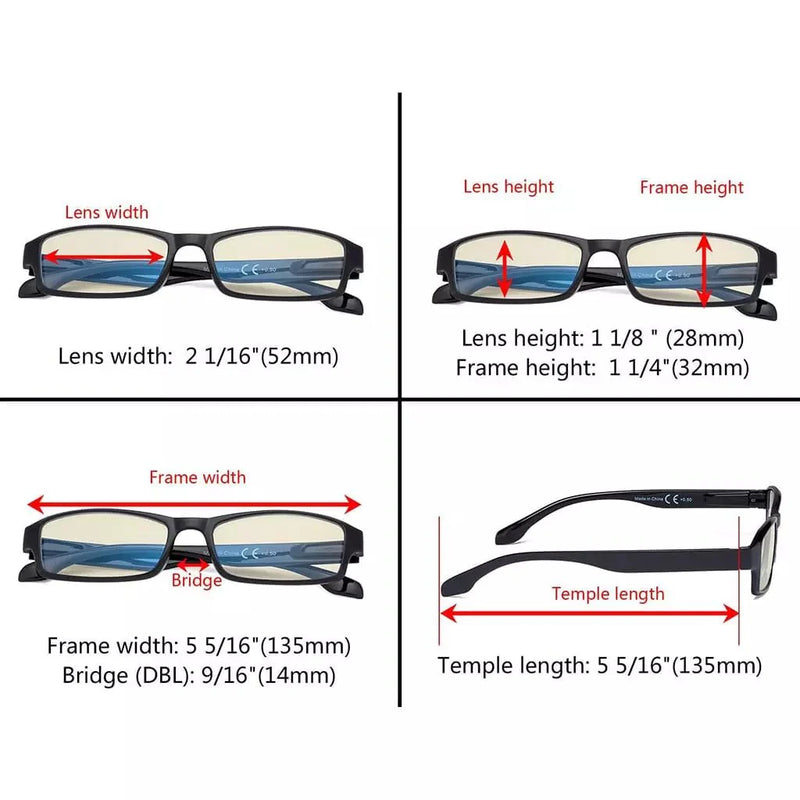 eyekeeper.com 5 Pack Stylish Blue Light Filter Reading Glasses UVR9102 Eyeglasses White Smoke 5 Pairs Mix / without magnification,5 Pairs Mix / +0.75,5 Pairs Mix / +1.00,5 Pairs Mix / +1.25,5 Pairs Mix / +1.50,5 Pairs Mix / +1.75,5 Pairs Mix / +2.00