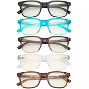eyekeeper.com 5 Pack Stylish Blue Light Filter Reading Glasses UVRT1804 Eyeglasses White Smoke 5 Pairs Mix / without magnification,5 Pairs Mix / +0.50,5 Pairs Mix / +0.75,5 Pairs Mix / +1.00,5 Pairs Mix / +1.25,5 Pairs Mix / +1.50,5 Pairs Mix / +1.75,5 Pairs Mix / +2.00,5 Pairs Mix / +2.25,5 Pairs Mix / +2.50,5 Pairs Mix / +2.75,5 Pairs Mix / +3.00
