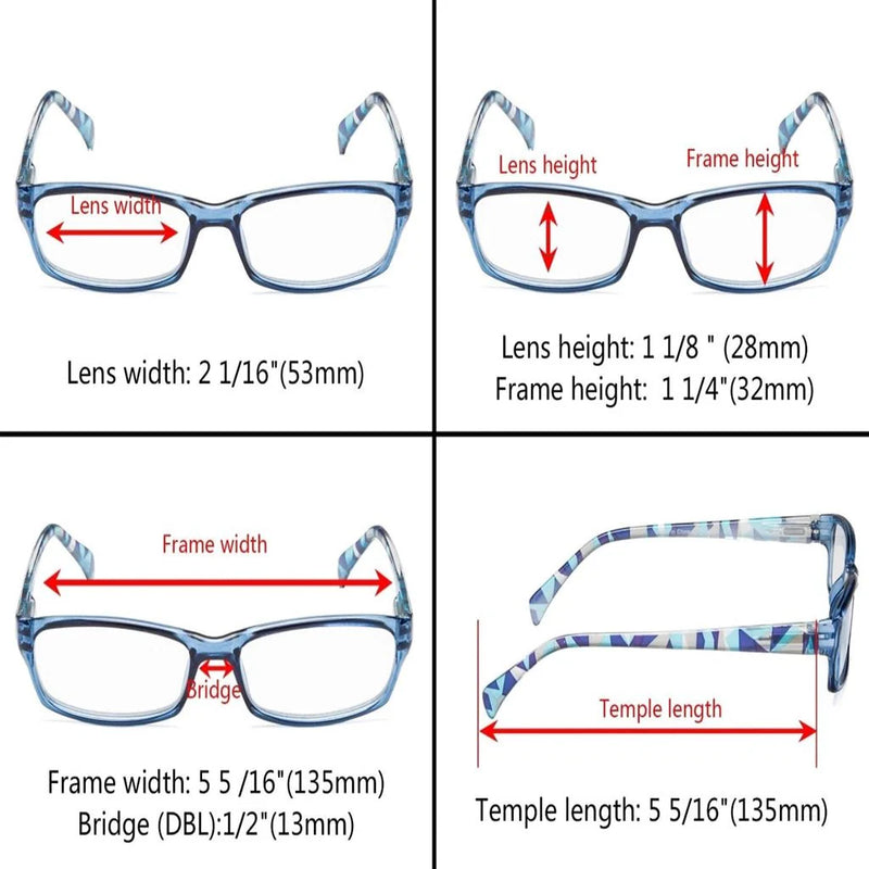 eyekeeper.com 5 Pack Stylish Funky Reading Glasses Chic Readers RT1803-A Eyeglasses White Smoke 5 Pairs Mix / +0.50,5 Pairs Mix / +0.75,5 Pairs Mix / +1.00,5 Pairs Mix / +1.25,5 Pairs Mix / +1.50,5 Pairs Mix / +1.75,5 Pairs Mix / +2.00,5 Pairs Mix / +2.25,5 Pairs Mix / +2.50,5 Pairs Mix / +2.75,5 Pairs Mix / +3.00,5 Pairs Mix / +3.50,5 Pairs Mix / +