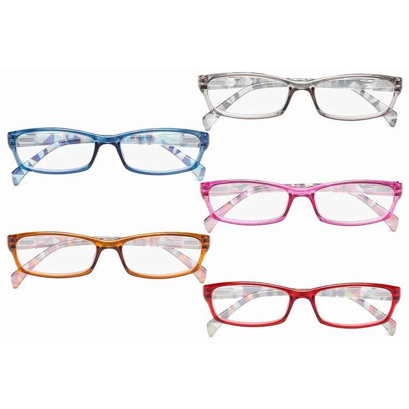 eyekeeper.com 5 Pack Stylish Funky Reading Glasses Chic Readers RT1803-A Eyeglasses White Smoke 5 Pairs Mix / +0.50,5 Pairs Mix / +0.75,5 Pairs Mix / +1.00,5 Pairs Mix / +1.25,5 Pairs Mix / +1.50,5 Pairs Mix / +1.75,5 Pairs Mix / +2.00,5 Pairs Mix / +2.25,5 Pairs Mix / +2.50,5 Pairs Mix / +2.75,5 Pairs Mix / +3.00,5 Pairs Mix / +3.50,5 Pairs Mix / +