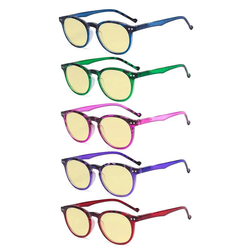 eyekeeper.com 5 Pack Stylish Oval Blue Light Blocking Reading Glasses TM071F Eyeglasses White Smoke 5 Pairs Mix / without magnification,5 Pairs Mix / +0.50,5 Pairs Mix / +0.75,5 Pairs Mix / +1.00,5 Pairs Mix / +1.25,5 Pairs Mix / +1.50,5 Pairs Mix / +1.75,5 Pairs Mix / +2.00,5 Pairs Mix / +2.25,5 Pairs Mix / +2.50,5 Pairs Mix / +3.00