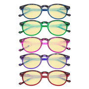 eyekeeper.com 5 Pack Stylish Oval Blue Light Blocking Reading Glasses TM071F Eyeglasses White Smoke 5 Pairs Mix / without magnification,5 Pairs Mix / +0.50,5 Pairs Mix / +0.75,5 Pairs Mix / +1.00,5 Pairs Mix / +1.25,5 Pairs Mix / +1.50,5 Pairs Mix / +1.75,5 Pairs Mix / +2.00,5 Pairs Mix / +2.25,5 Pairs Mix / +2.50,5 Pairs Mix / +3.00