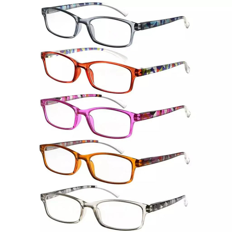 eyekeeper.com 5 Pack Stylish Pattern Design Reading Glasses Comfortable Readers R177N Eyeglasses White Smoke 5 Pairs Mix / +0.50,5 Pairs Mix / +0.75,5 Pairs Mix / +1.00,5 Pairs Mix / +1.25,5 Pairs Mix / +1.50,5 Pairs Mix / +1.75,5 Pairs Mix / +2.00,5 Pairs Mix / +2.25,5 Pairs Mix / +2.50,5 Pairs Mix / +2.75,5 Pairs Mix / +3.00,5 Pairs Mix / +3.50,5 Pairs Mix / +