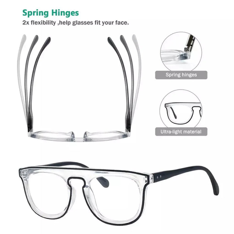 eyekeeper.com 5 Pack Stylish Pilot Reading Glasses Double Color Readers R2122 Eyeglasses White Smoke 5 Pairs Mix / without magnification,5 Pairs Mix / +0.50,5 Pairs Mix / +0.75,5 Pairs Mix / +1.00,5 Pairs Mix / +1.25,5 Pairs Mix / +1.50,5 Pairs Mix / +1.75,5 Pairs Mix / +2.00,5 Pairs Mix / +2.25,5 Pairs Mix / +2.50,5 Pairs Mix / +2.75,5 Pairs Mix / +3.00
