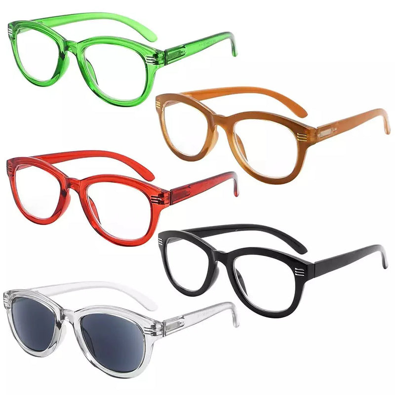 eyekeeper.com 5 Pack Stylish Reading Glasses Cat-eye Eyeglasses R2107 Eyeglasses White Smoke 5 Pairs Mix / without magnification,5 Pairs Mix / +0.50,5 Pairs Mix / +0.75,5 Pairs Mix / +1.00,5 Pairs Mix / +1.25,5 Pairs Mix / +1.50,5 Pairs Mix / +1.75,5 Pairs Mix / +2.00,5 Pairs Mix / +2.25,5 Pairs Mix / +2.50,5 Pairs Mix / +2.75,5 Pairs Mix / +3.00