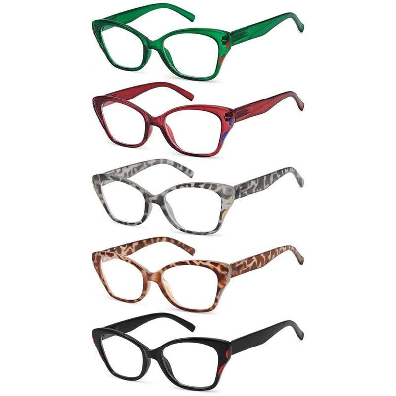 eyekeeper.com 5 Pack Stylish Reading Glasses Cat-eye Readers R2126 Eyeglasses White Smoke 5 Pairs Mix / without magnification,5 Pairs Mix / +0.50,5 Pairs Mix / +0.75,5 Pairs Mix / +1.00,5 Pairs Mix / +1.25,5 Pairs Mix / +1.50,5 Pairs Mix / +1.75,5 Pairs Mix / +2.00,5 Pairs Mix / +2.25,5 Pairs Mix / +2.50,5 Pairs Mix / +2.75,5 Pairs Mix / +3.00