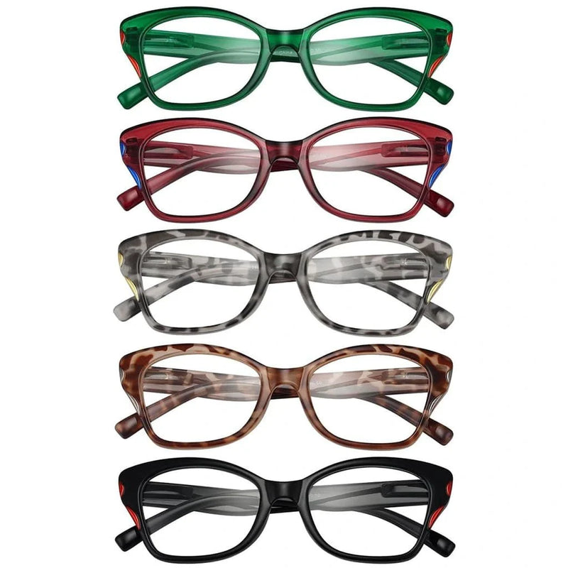 eyekeeper.com 5 Pack Stylish Reading Glasses Cat-eye Readers R2126 Eyeglasses White Smoke 5 Pairs Mix / without magnification,5 Pairs Mix / +0.50,5 Pairs Mix / +0.75,5 Pairs Mix / +1.00,5 Pairs Mix / +1.25,5 Pairs Mix / +1.50,5 Pairs Mix / +1.75,5 Pairs Mix / +2.00,5 Pairs Mix / +2.25,5 Pairs Mix / +2.50,5 Pairs Mix / +2.75,5 Pairs Mix / +3.00