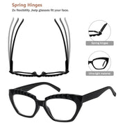 eyekeeper.com 5 Pack Stylish Reading Glasses Cat-eye Readers R2126 Eyeglasses White Smoke 5 Pairs Mix / without magnification,5 Pairs Mix / +0.50,5 Pairs Mix / +0.75,5 Pairs Mix / +1.00,5 Pairs Mix / +1.25,5 Pairs Mix / +1.50,5 Pairs Mix / +1.75,5 Pairs Mix / +2.00,5 Pairs Mix / +2.25,5 Pairs Mix / +2.50,5 Pairs Mix / +2.75,5 Pairs Mix / +3.00