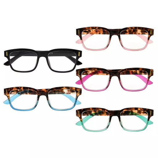 eyekeeper.com 5 Pack Stylish Reading Glasses RT1802 Eyeglasses White Smoke 5 Pairs Mix / without magnification,5 Pairs Mix / +0.50,5 Pairs Mix / +0.75,5 Pairs Mix / +1.00,5 Pairs Mix / +1.25,5 Pairs Mix / +1.50,5 Pairs Mix / +1.75,5 Pairs Mix / +2.00,5 Pairs Mix / +2.25,5 Pairs Mix / +2.50,5 Pairs Mix / +3.00,5 Pairs Mix / +3.50