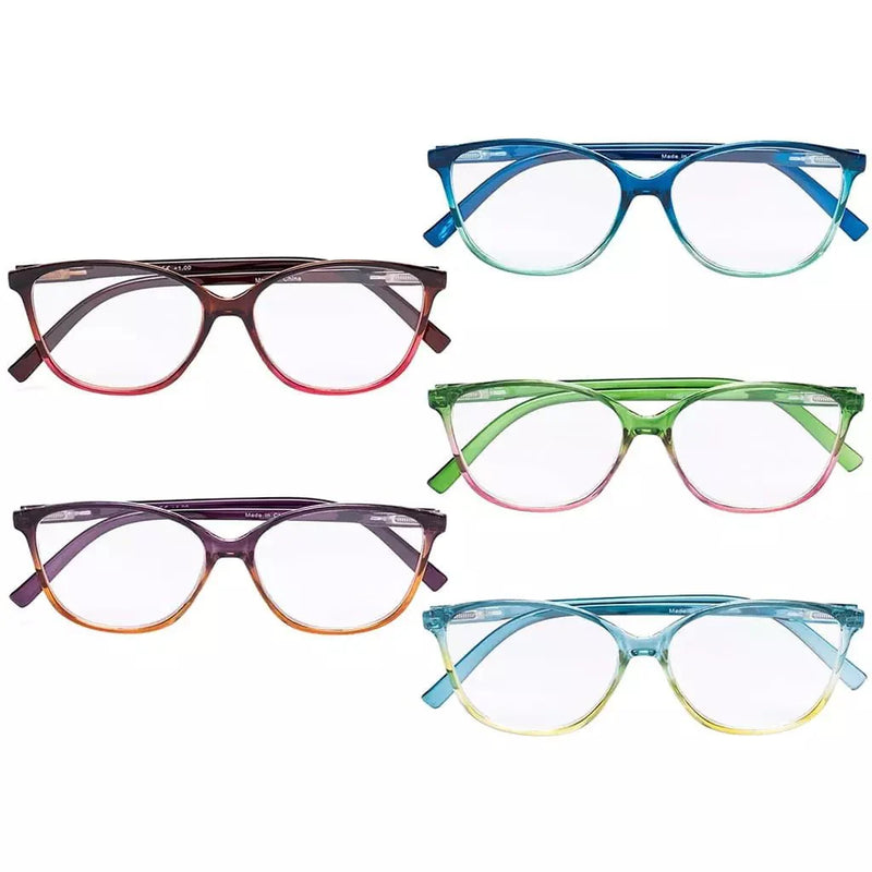 eyekeeper.com 5 Pack Stylish Reading Glasses Two-tone Readers RFH2 Eyeglasses White Smoke 5 Pairs Mix / without magnification,5 Pairs Mix / +0.50,5 Pairs Mix / +0.75,5 Pairs Mix / +1.00,5 Pairs Mix / +1.25,5 Pairs Mix / +1.50,5 Pairs Mix / +1.75,5 Pairs Mix / +2.00,5 Pairs Mix / +2.25,5 Pairs Mix / +2.50,5 Pairs Mix / +2.75,5 Pairs Mix / +3.00