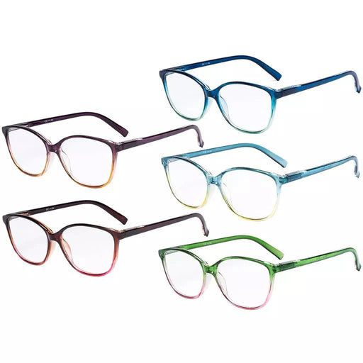 eyekeeper.com 5 Pack Stylish Reading Glasses Two-tone Readers RFH2 Eyeglasses White Smoke 5 Pairs Mix / without magnification,5 Pairs Mix / +0.50,5 Pairs Mix / +0.75,5 Pairs Mix / +1.00,5 Pairs Mix / +1.25,5 Pairs Mix / +1.50,5 Pairs Mix / +1.75,5 Pairs Mix / +2.00,5 Pairs Mix / +2.25,5 Pairs Mix / +2.50,5 Pairs Mix / +2.75,5 Pairs Mix / +3.00