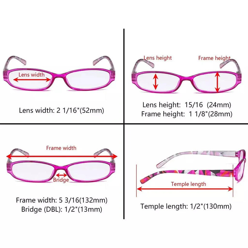 eyekeeper.com 5 Pack Stylish Reading Glasses with Pattern Arms Readers R9104G Eyeglasses White Smoke 5 Pairs Mix / +0.50,5 Pairs Mix / +0.75,5 Pairs Mix / +1.00,5 Pairs Mix / +1.25,5 Pairs Mix / +1.50,5 Pairs Mix / +1.75,5 Pairs Mix / +2.00,5 Pairs Mix / +2.25,5 Pairs Mix / +2.50,5 Pairs Mix / +2.75,5 Pairs Mix / +3.00,5 Pairs Mix / +3.50,5 Pairs Mix / +