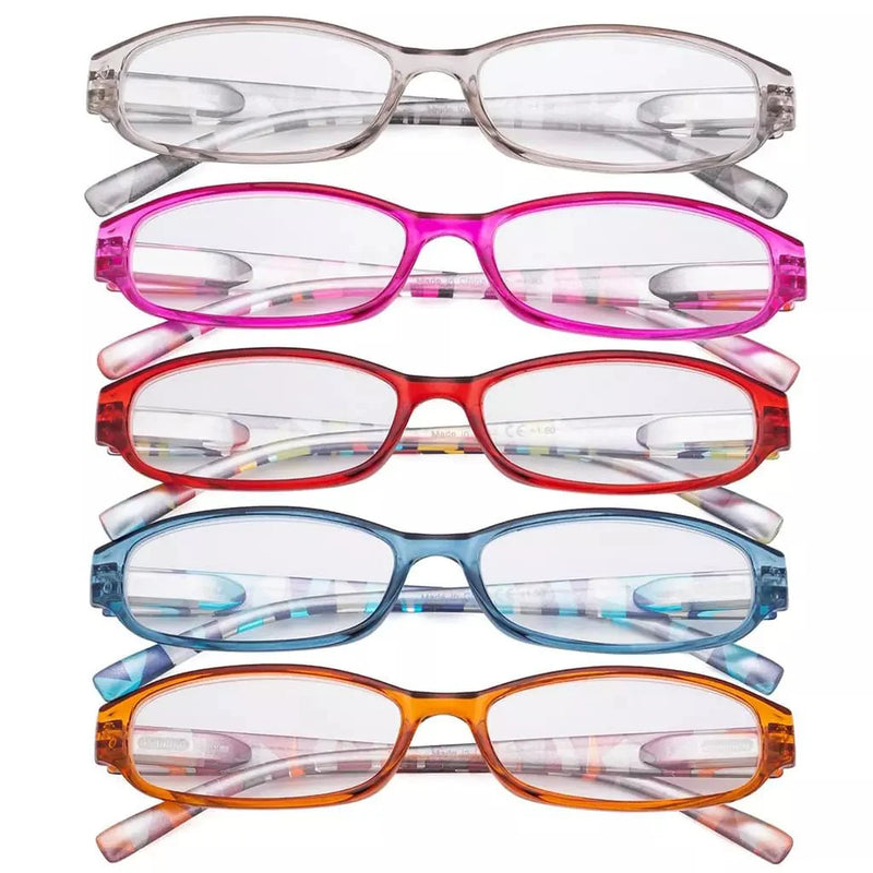 eyekeeper.com 5 Pack Stylish Reading Glasses with Pattern Arms Readers R9104G Eyeglasses White Smoke 5 Pairs Mix / +0.50,5 Pairs Mix / +0.75,5 Pairs Mix / +1.00,5 Pairs Mix / +1.25,5 Pairs Mix / +1.50,5 Pairs Mix / +1.75,5 Pairs Mix / +2.00,5 Pairs Mix / +2.25,5 Pairs Mix / +2.50,5 Pairs Mix / +2.75,5 Pairs Mix / +3.00,5 Pairs Mix / +3.50,5 Pairs Mix / +