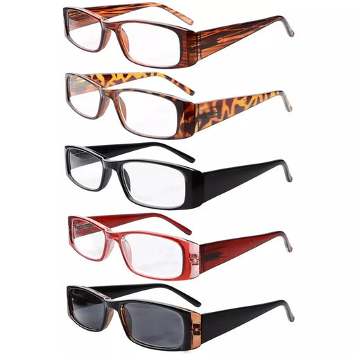 eyekeeper.com 5 Pack Stylish Rectangular Reading Glasses Sunshine Readers R006 Eyeglasses White Smoke 5 Pairs Mix / without magnification,5 Pairs Mix / +0.50,5 Pairs Mix / +0.75,5 Pairs Mix / +1.00,5 Pairs Mix / +1.25,5 Pairs Mix / +1.50,5 Pairs Mix / +1.75,5 Pairs Mix / +2.00,5 Pairs Mix / +2.25,5 Pairs Mix / +2.50,5 Pairs Mix / +2.75,5 Pairs Mix / +3.00
