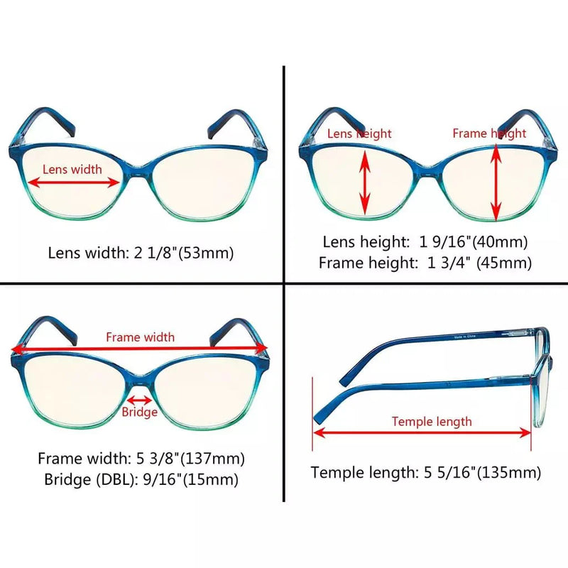 eyekeeper.com 5 Pack Stylish Two-tone Blue Light Filter Readers UVRFH2 Eyeglasses White Smoke 5 Pairs Mix / without magnification,5 Pairs Mix / +0.50,5 Pairs Mix / +0.75,5 Pairs Mix / +1.00,5 Pairs Mix / +1.25,5 Pairs Mix / +1.50,5 Pairs Mix / +1.75,5 Pairs Mix / +2.00,5 Pairs Mix / +2.50,5 Pairs Mix / +3.00