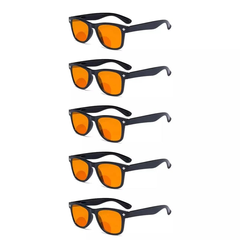 eyekeeper.com 5 Pack Thick Bifocal Blue Light Blocking Reading Glasses DSS027 Eyeglasses White Smoke Black-5pcs / without magnification,Black-5pcs / +1.50,Black-5pcs / +2.50,Black-5pcs / +3.00