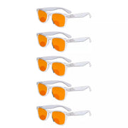 eyekeeper.com 5 Pack Thick Bifocal Blue Light Blocking Reading Glasses DSS027 Eyeglasses White Smoke Clear-5pcs / without magnification,Clear-5pcs / +1.00,Clear-5pcs / +1.50,Clear-5pcs / +2.00,Clear-5pcs / +2.50,Clear-5pcs / +3.00