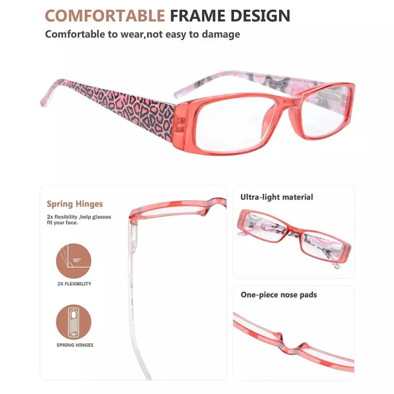 eyekeeper.com 5 Pack Tiger Pattern Rectangle Reading Glasses R040A Eyeglasses White Smoke 5 Pairs Mix / +0.50,5 Pairs Mix / +0.75,5 Pairs Mix / +1.00,5 Pairs Mix / +1.25,5 Pairs Mix / +1.50,5 Pairs Mix / +1.75,5 Pairs Mix / +2.00,5 Pairs Mix / +2.25,5 Pairs Mix / +2.50,5 Pairs Mix / +2.75,5 Pairs Mix / +3.00,5 Pairs Mix / +3.50,5 Pairs Mix / +