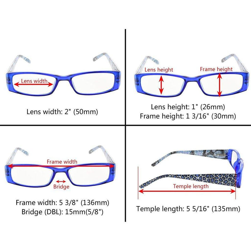 eyekeeper.com 5 Pack Tiger Patterned Temples Reading Glasses R006A Eyeglasses White Smoke 5 Pairs Mix / +0.50,5 Pairs Mix / +0.75,5 Pairs Mix / +1.00,5 Pairs Mix / +1.25,5 Pairs Mix / +1.50,5 Pairs Mix / +1.75,5 Pairs Mix / +2.00,5 Pairs Mix / +2.25,5 Pairs Mix / +2.50,5 Pairs Mix / +2.75,5 Pairs Mix / +3.00,5 Pairs Mix / +3.50,5 Pairs Mix / +