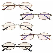 eyekeeper.com 5 Pack Titanium Blue Light Filter Reading Glasses UVR1643 Eyeglasses White Smoke 5 Pairs Mix / +0.50,5 Pairs Mix / +0.75