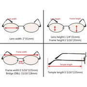 eyekeeper.com 5 Pack Titanium Blue Light Filter Reading Glasses UVR1643 Eyeglasses White Smoke 5 Pairs Mix / +0.50,5 Pairs Mix / +0.75