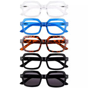 eyekeeper.com 5 Pack Trendy Reading Glasses Polygon Readers R2130 Eyeglasses White Smoke 5 Pairs Mix / without magnification,5 Pairs Mix / +0.50,5 Pairs Mix / +0.75,5 Pairs Mix / +1.00,5 Pairs Mix / +1.25,5 Pairs Mix / +1.50,5 Pairs Mix / +1.75,5 Pairs Mix / +2.00,5 Pairs Mix / +2.25,5 Pairs Mix / +2.50,5 Pairs Mix / +2.75,5 Pairs Mix / +3.00