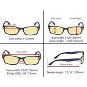 eyekeeper.com 5 Pack Vintage Blue Light Blocking Reading Glasses TMCG055 Eyeglasses White Smoke 5 Pairs Mix / without magnification,5 Pairs Mix / +0.50,5 Pairs Mix / +0.75,5 Pairs Mix / +1.00,5 Pairs Mix / +1.25,5 Pairs Mix / +1.50,5 Pairs Mix / +1.75,5 Pairs Mix / +2.00,5 Pairs Mix / +2.50