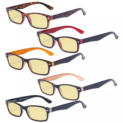 eyekeeper.com 5 Pack Vintage Blue Light Blocking Reading Glasses TMCG055 Eyeglasses White Smoke 5 Pairs Mix / without magnification,5 Pairs Mix / +0.50,5 Pairs Mix / +0.75,5 Pairs Mix / +1.00,5 Pairs Mix / +1.25,5 Pairs Mix / +1.50,5 Pairs Mix / +1.75,5 Pairs Mix / +2.00,5 Pairs Mix / +2.50