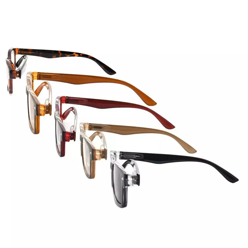 eyekeeper.com 5 Pack Vintage Classic Reading Glasses R055 Eyeglasses White Smoke 5 Pairs Mix / without magnification,5 Pairs Mix / +0.50,5 Pairs Mix / +0.75,5 Pairs Mix / +1.00,5 Pairs Mix / +1.25,5 Pairs Mix / +1.50,5 Pairs Mix / +1.75,5 Pairs Mix / +2.00,5 Pairs Mix / +2.25,5 Pairs Mix / +3.00,5 Pairs Mix / +3.50,5 Pairs Mix / +4.00