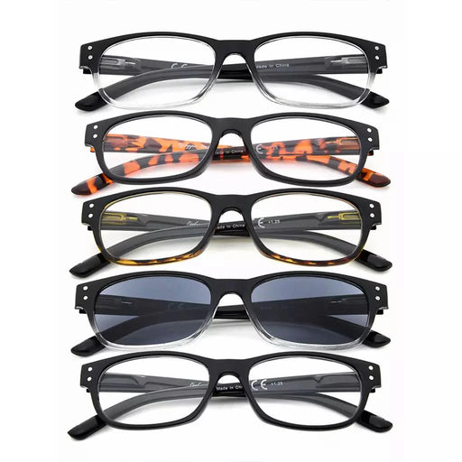 eyekeeper.com 5 Pack Vintage Reading Glasses R019 Eyeglasses White Smoke 5 Pairs Mix / +0.50,5 Pairs Mix / +0.75,5 Pairs Mix / +1.00,5 Pairs Mix / +1.25,5 Pairs Mix / +1.75,5 Pairs Mix / +2.00,5 Pairs Mix / +2.50,5 Pairs Mix / +2.75,5 Pairs Mix / +3.00,5 Pairs Mix / +3.50