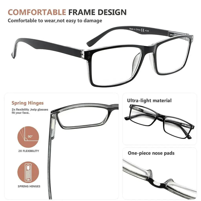 eyekeeper.com 5 Pack Vintage Rectangle Reading Glasses Classic Readers R802 Eyeglasses White Smoke 5 Pairs Mix / +0.50,5 Pairs Mix / +0.75,5 Pairs Mix / +1.00,5 Pairs Mix / +1.25,5 Pairs Mix / +1.50,5 Pairs Mix / +1.75,5 Pairs Mix / +2.00,5 Pairs Mix / +2.50,5 Pairs Mix / +2.75,5 Pairs Mix / +3.00,5 Pairs Mix / +3.50,5 Pairs Mix / +4.00