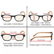eyekeeper.com 5 Pack Wooden Arms Blue Light Filter Reading Glasses UVR034 Eyeglasses White Smoke 5 Pairs Mix / +0.50,5 Pairs Mix / +0.75,5 Pairs Mix / +1.00,5 Pairs Mix / +1.25,5 Pairs Mix / +4.00