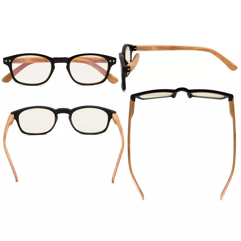 eyekeeper.com 5 Pack Wooden Arms Blue Light Filter Reading Glasses UVR034 Eyeglasses White Smoke 5 Pairs Mix / +0.50,5 Pairs Mix / +0.75,5 Pairs Mix / +1.00,5 Pairs Mix / +1.25,5 Pairs Mix / +4.00
