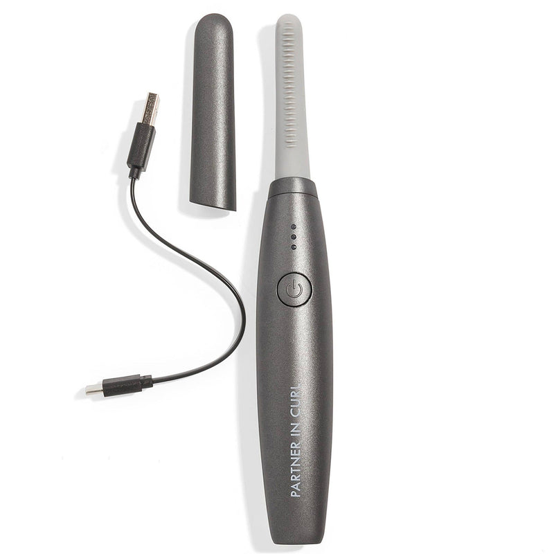 Chella deluxe heated eyelash curler Brow & Eye White Smoke