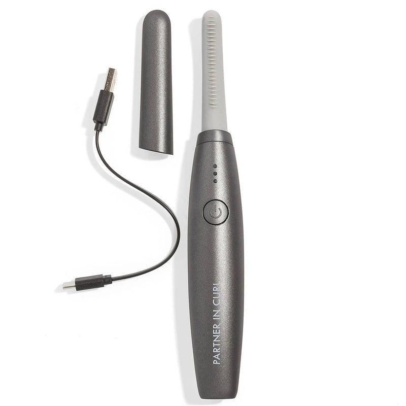 Chella deluxe heated eyelash curler Brow & Eye White Smoke