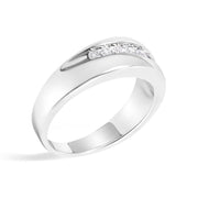 Bids.com Men's.925 Sterling Silver 1/2 Cttw Diamond 9 Stone Band Ring - Size 10 Rings White Smoke 10 / White.Sterling Silver,9 / White.Sterling Silver,11 / White.Sterling Silver,9.5 / White.Sterling Silver,10.5 / White.Sterling Silver,11.5 / White.Sterling Silver