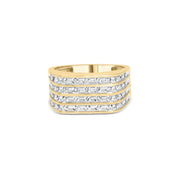 Bids.com 10K Yellow Gold 1.00 Cttw Diamond Multi Row Mens Ring Band Rings Wheat 10 / Yellow.Gold,9 / Yellow.Gold,11 / Yellow.Gold,8.5 / Yellow.Gold,9.5 / Yellow.Gold,10.5 / Yellow.Gold,11.5 / Yellow.Gold