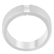 Bids.com Men's 14K White Gold 1/4 ct.TDW Diamond Channel Band Ring (G-H, VS1-VS2) Rings White Smoke 7 / White.Gold